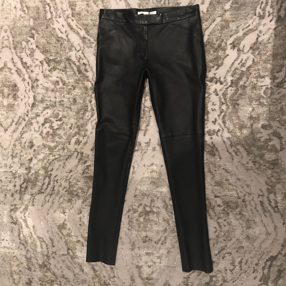 Veronica Beard Skinny Leather Pants